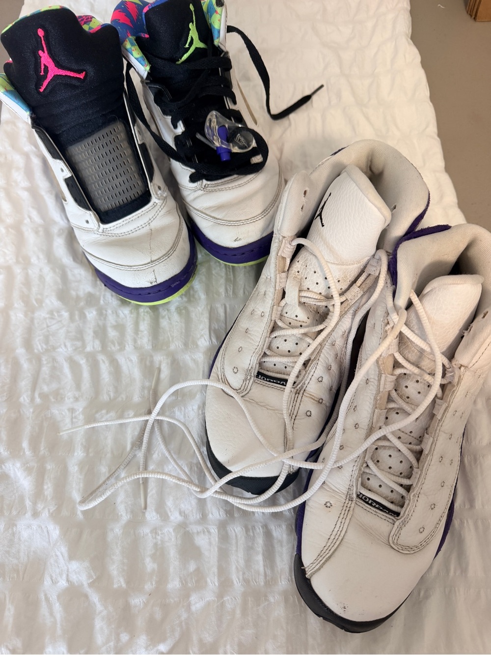 2 Pair Nike Air Jordan Bundle Size 6Y / Women’s 7.5 – Jordan 5 Bel-Air + Jordan